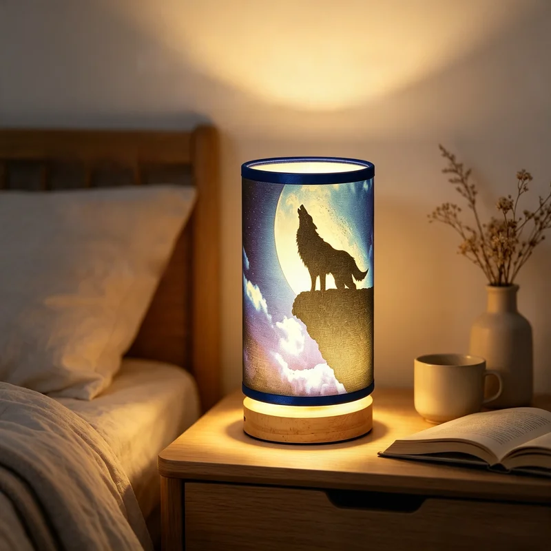 Led Moon Lamp - Lampu Meja LED dengan Motif Bulan