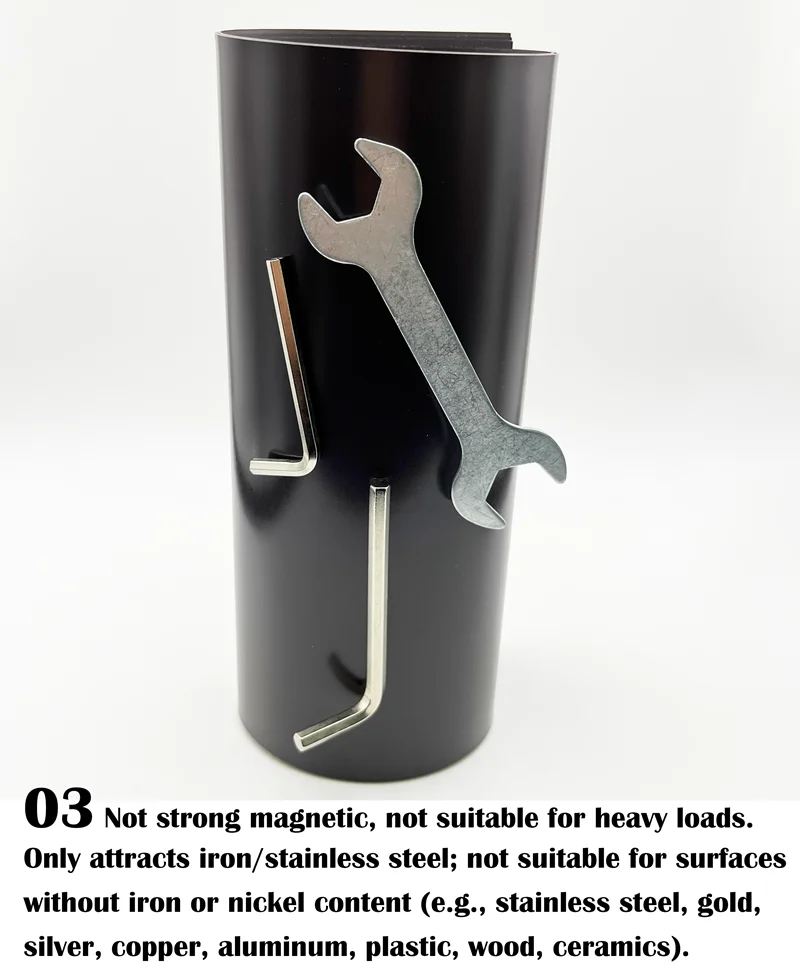 Dicke 1,5/1,0/0,5 mm A4 quadratische weiche Magnetfolie, magnetische Matte, Kühlschrank, Foto, Bild, Stanzform, Basteln, einseitige Magnete – Detail 3