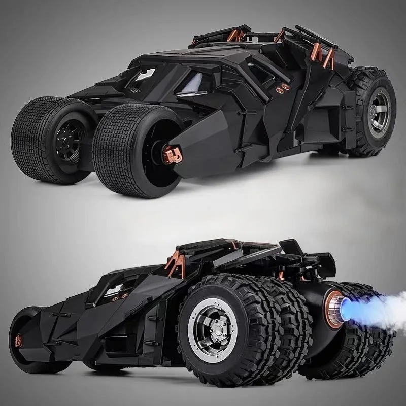 Voiture de film classique 1/24, Concept Batmobile, modèle de voiture de sport, voiture de course en métal, modèle de véhicules, son et lumière, jouet pour enfants, cadeau, 2008