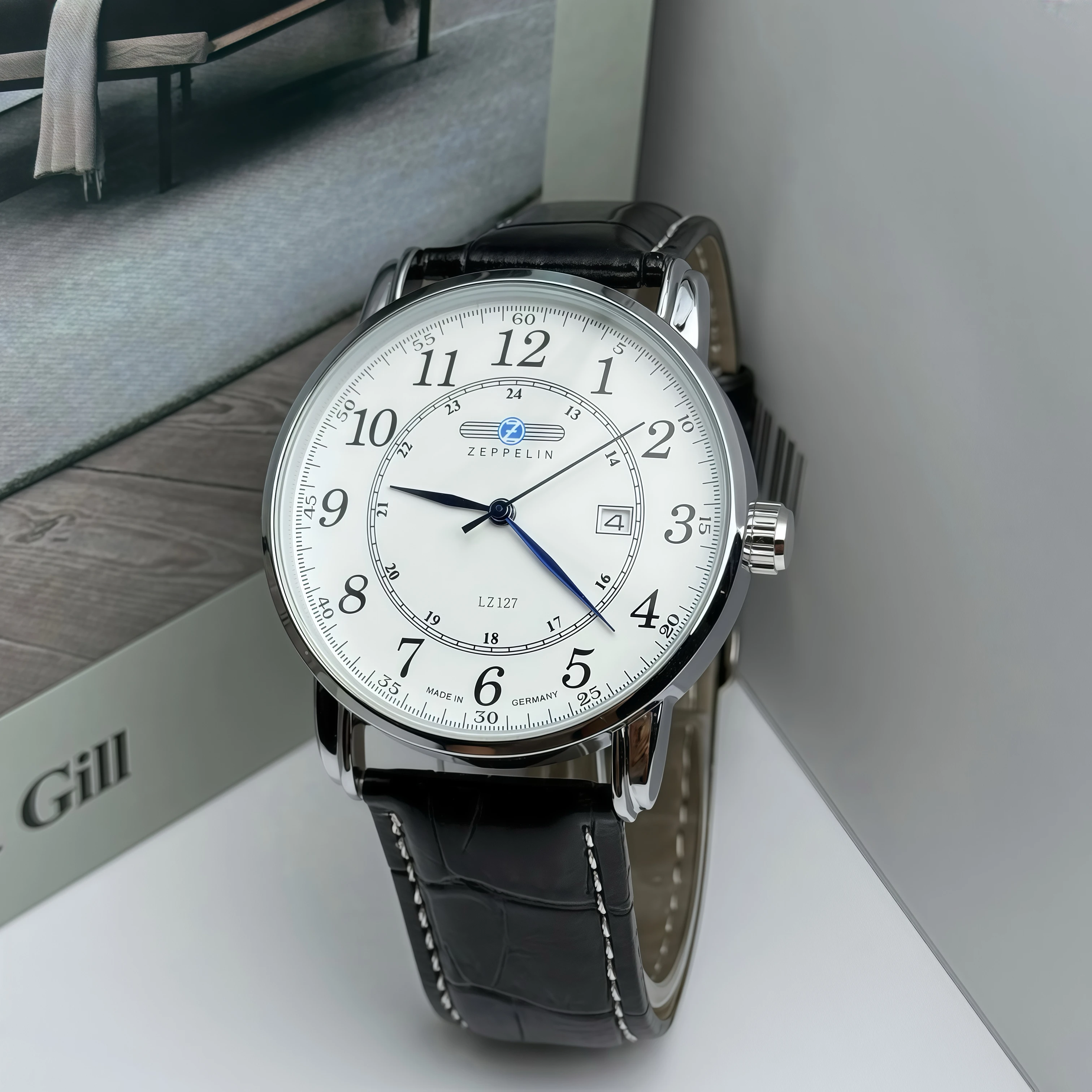 New Zeppelin Hindenburg series sweep second quartz men's retro business casual watch men's fashion watch gift