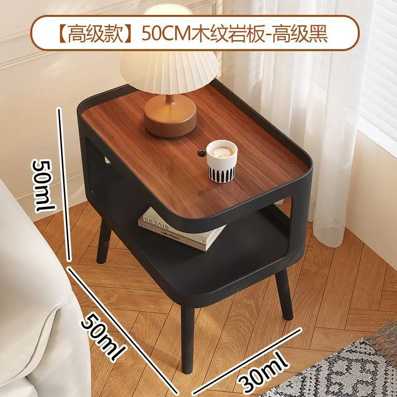 Bedroom household bedside table small storage rack explosion multi-functional small side few extremely narrow design sense niche