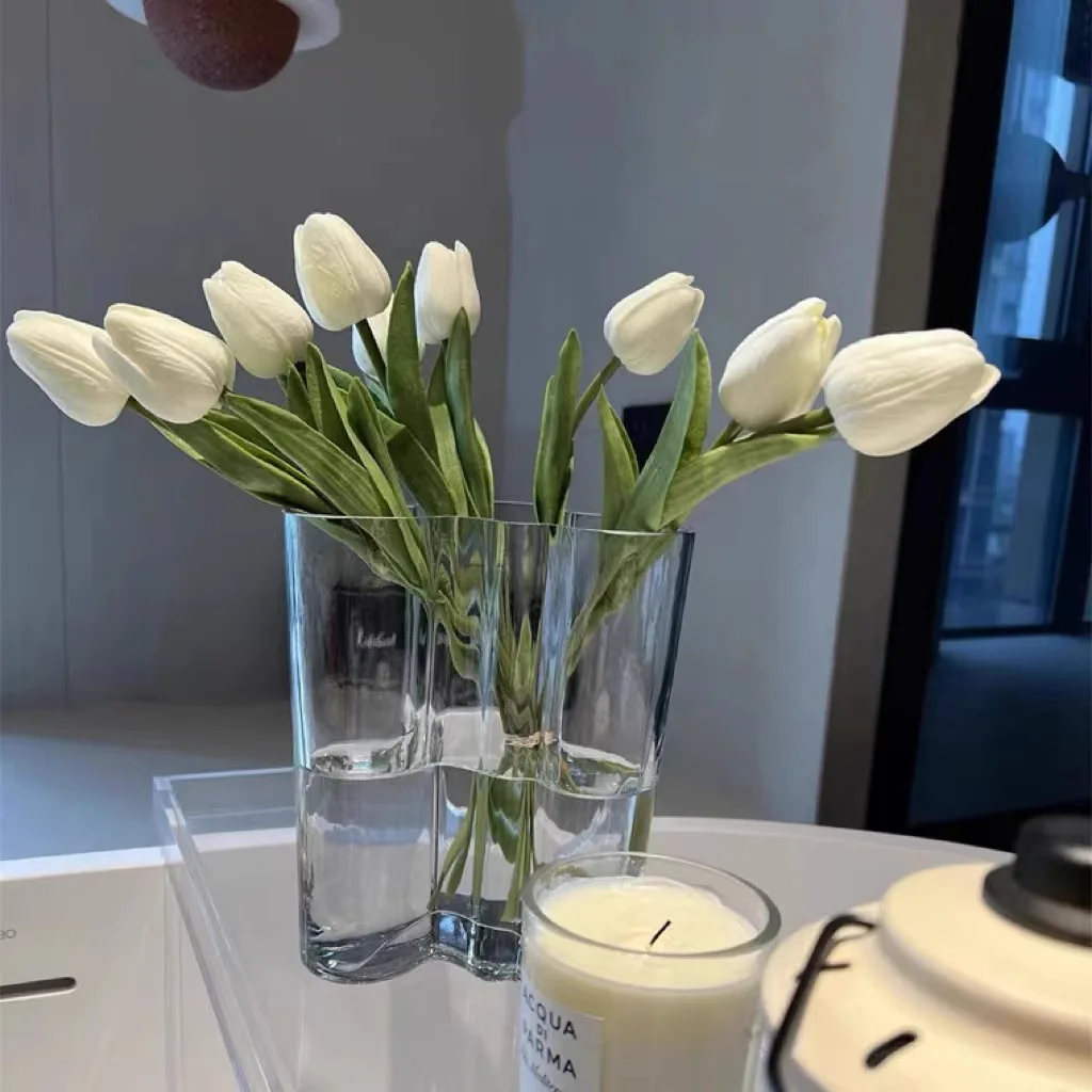 

European Glass Vase Room Decor Vase Modern Hydroponic Plants European Fresh for Weddings Events Parties Living Room Decorative V