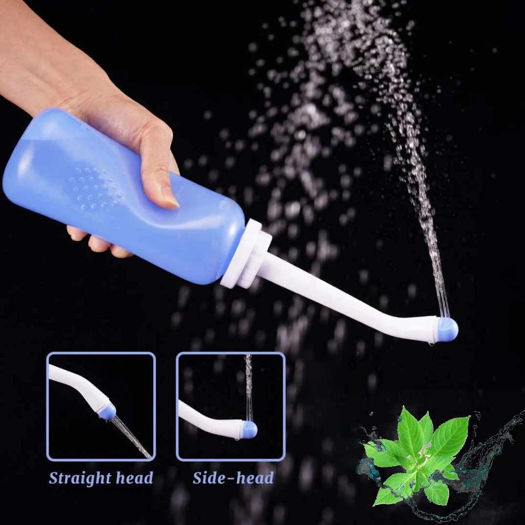 Ręczne mycie w ciąży opryskiwacz Bidet przenośny długa dysza dziecka 500Ml do czyszczenia toalet o dużej pojemności w podróży
