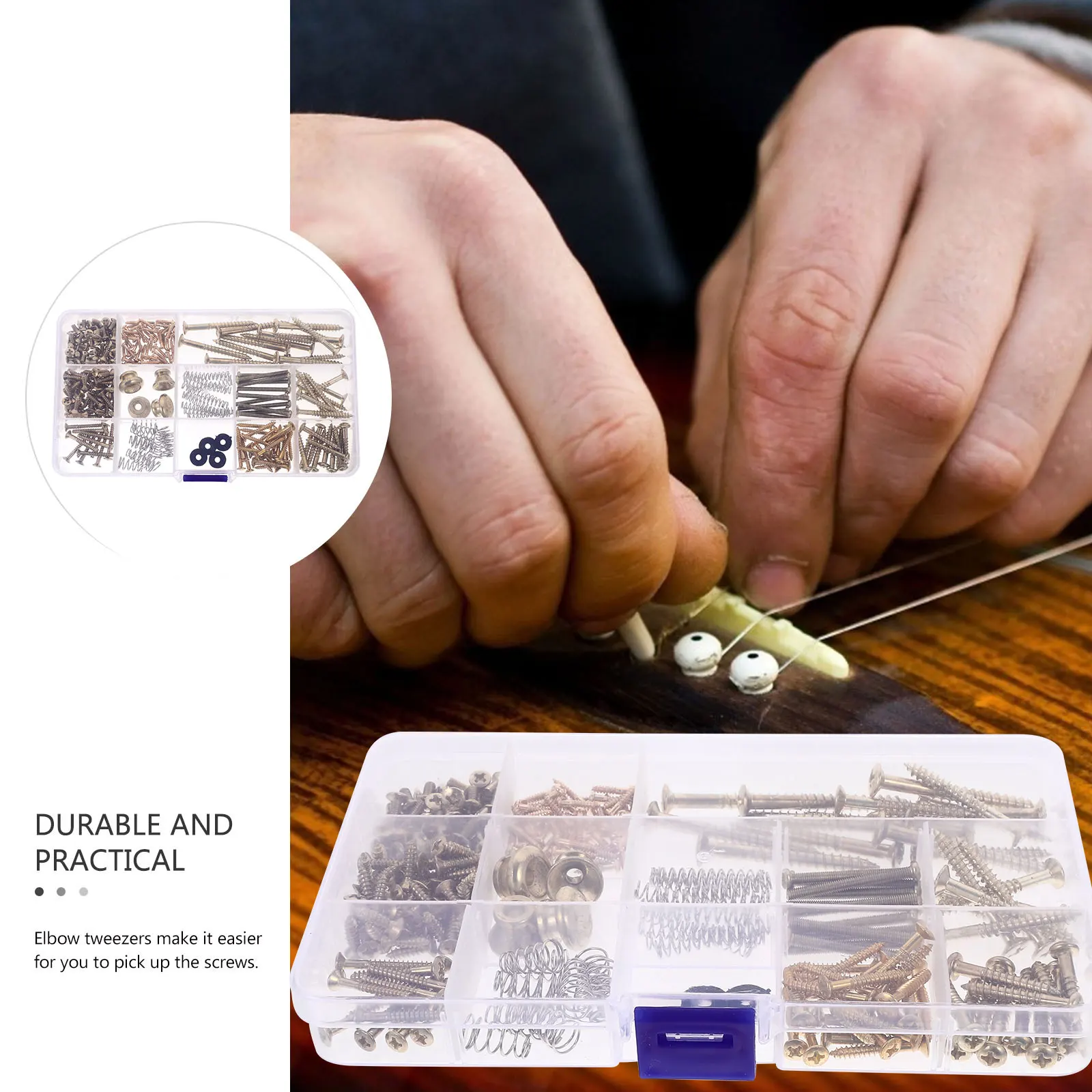 

Guitar Repair Screw Set Screws Kit Tuner Pegs Electric Part Neck Plate Bridge Pickup Guitars