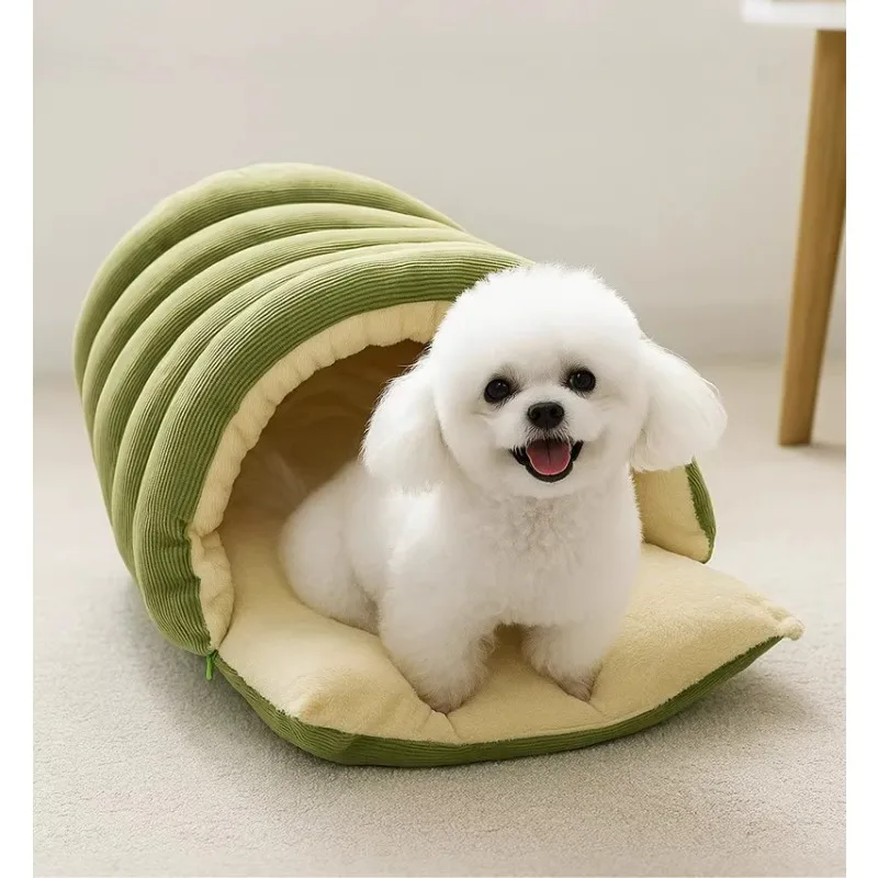 

Cat Nest Universal in All Seasons Thickened Kennel Removable and Washable Cat Sleeping Bag Nest Closed Security Nest