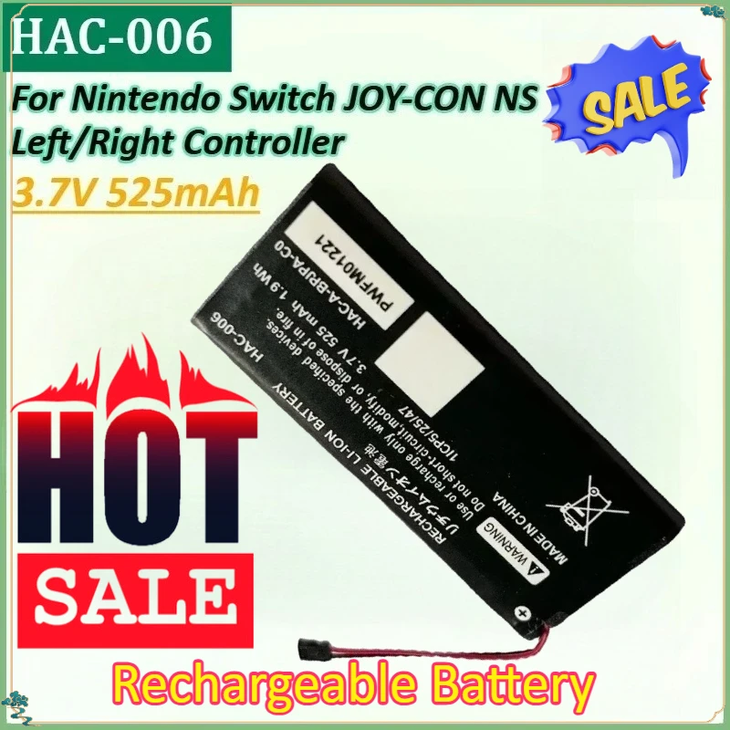 

New HAC-006 3.7V 525mAh for Nintendo Switch Left and Right Controller Battery Joy Con Game Console Battery NS Repair Parts