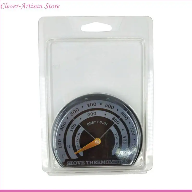 E06B Fireplace Fan Stove Thermometer with Probe Household Sensitivity Barbecue Oven Tool