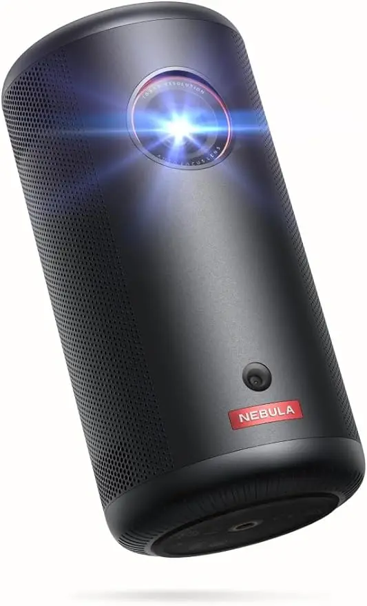 

NEBULA Capsule 3 GTV Projector, Netflix Officially Licensed, 1080P Smart Mini Projector with Wi-Fi, 2.5 Hours of Playtime, 120-I