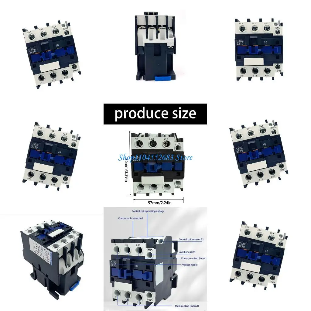 

Y6GD CJX2-3210 3 Phase Electric Power Contactor For Industrial Lighting Systems