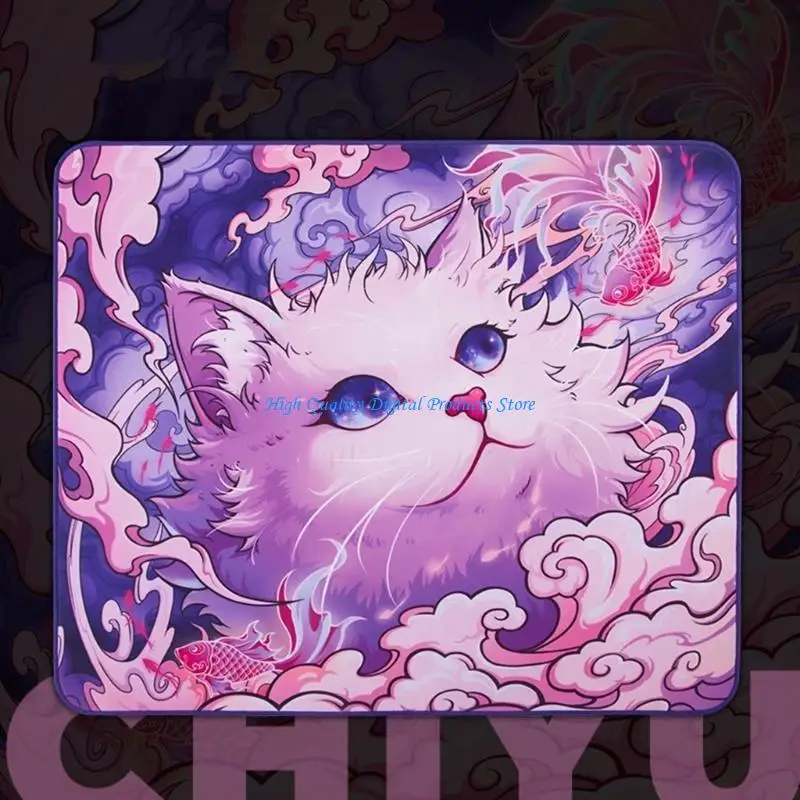 U2je High Precions Rubber Gaming Mouse Mats Tangdao Chiyu Muismatten met niet -slip rubberbasis voor gamers