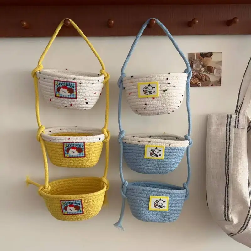 

Kawaii Pochacco креативная сумка для хранения с героями мультфильмов в стиле аниме, студенческая дверная подвесная корзина для хранения, подарок на день рождения для девочек, периферийные устройства