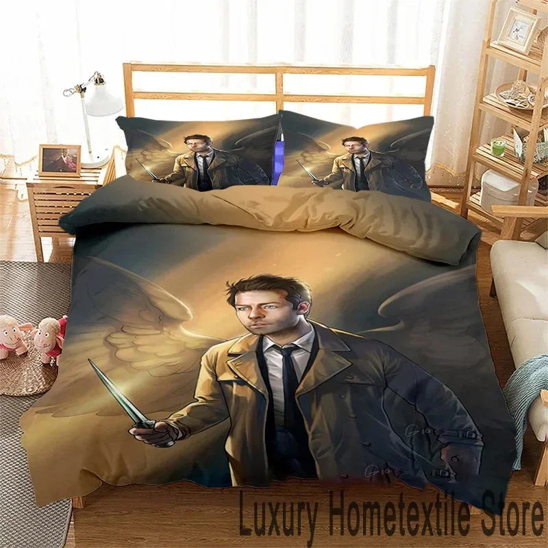 Exquisite 3D Print Supernatural Bedding Set,Duvet Cover Comforter Bed Set Quilt Cover Pillowcase,King Queen Twin Size Boys Girls