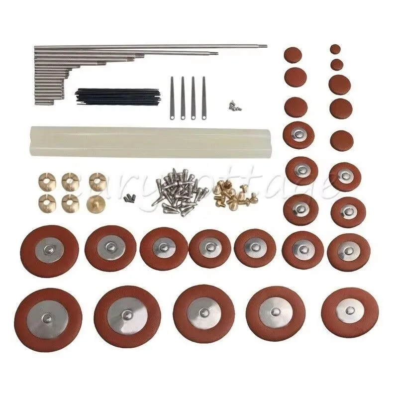 

Alto Saxophone Pad Shaft Springs Screws Repair Kit 25pcs Saxophone Maintenance Tool for Woodwind Instrument Repair