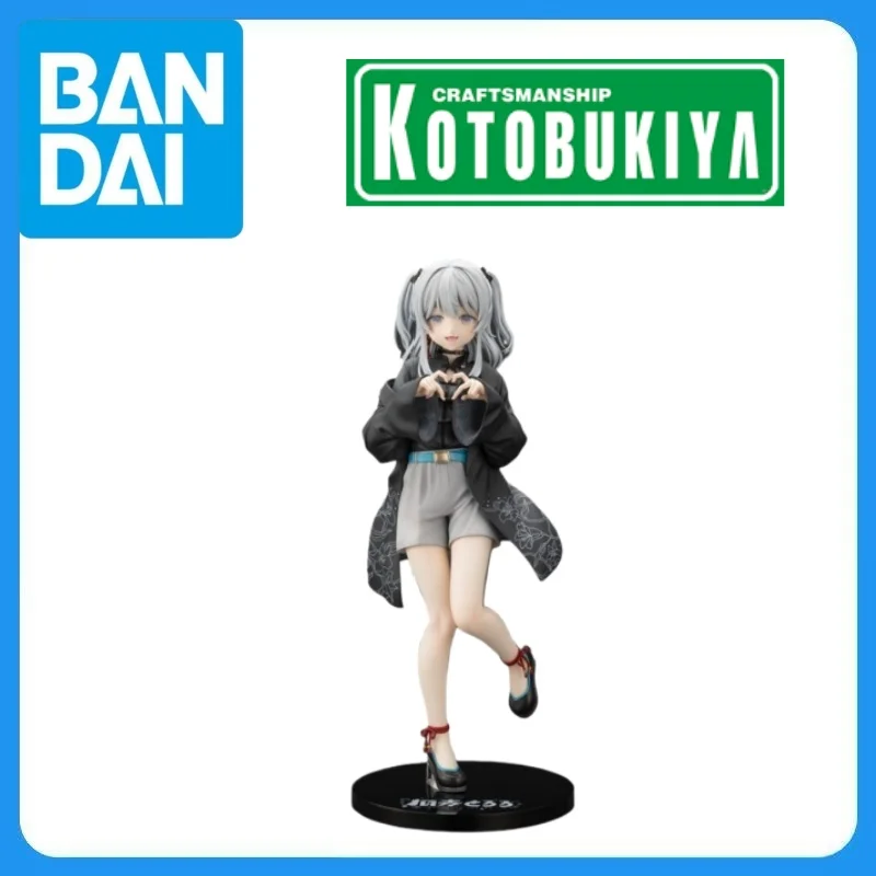 En stock: Figura de anime genuina Kotobukiya Tororo Channel Nekomugi Tororo 1/7, kit de garaje, modelo de juguete de dibujos animados, decoración.