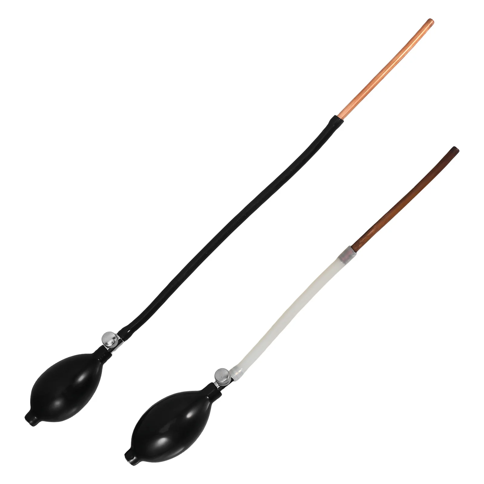 

2Pcs Sugar Blowing Pump Set Manual Sugar Art Blower with Extended Copper Tube for Candy Sculpture Decoration Baking Tools