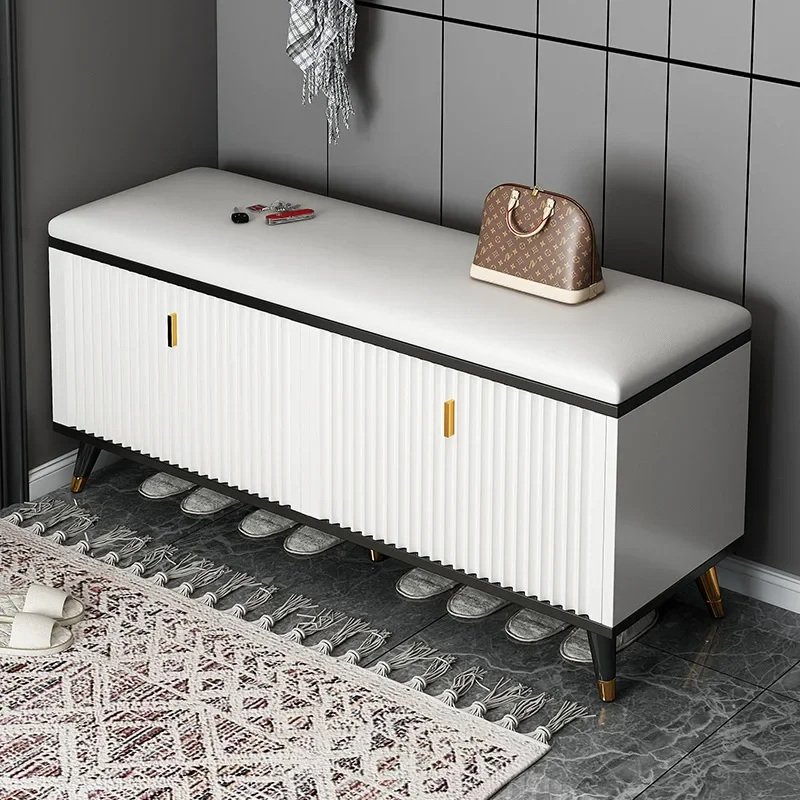 

Hallway Porch Shoe Stool Nordic Small Apartment Sofa Storage Ottoman Shoe Cabinets Clothing Store Bench Living Room Furniture