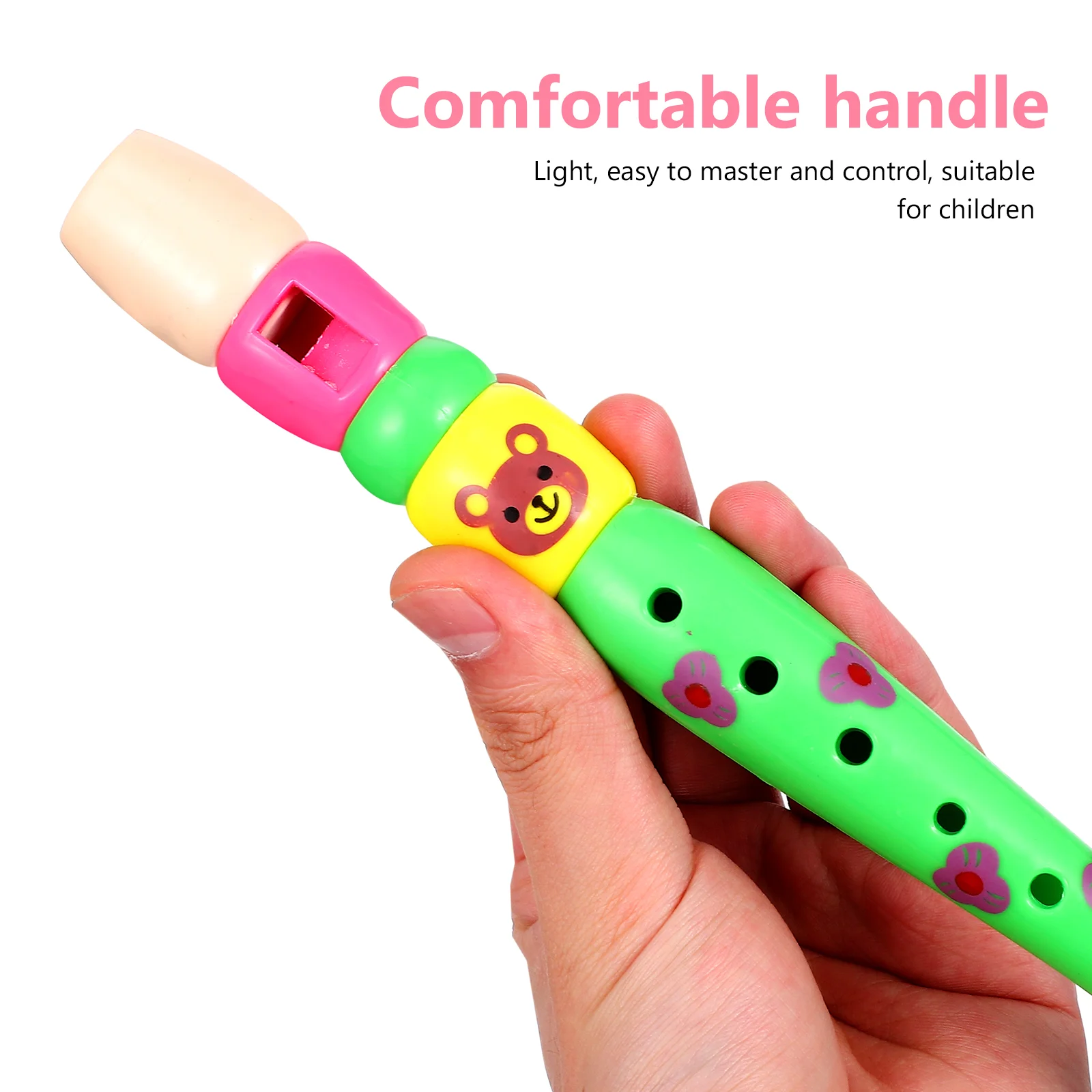 4 Uds. Instrumento Musical para niños, juguetes de plástico, instrumentos de flauta, clarinete escolar para niños