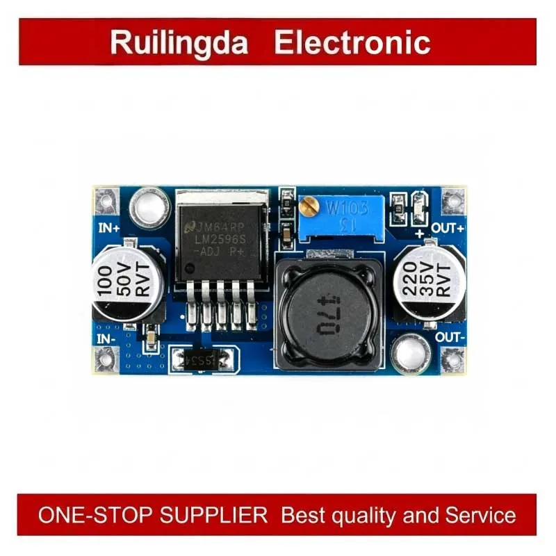 LM2596S DC-DC Buck Converter Module 3A Adjustable Voltage Regulation High Efficiency Power Supply Module over LM2576