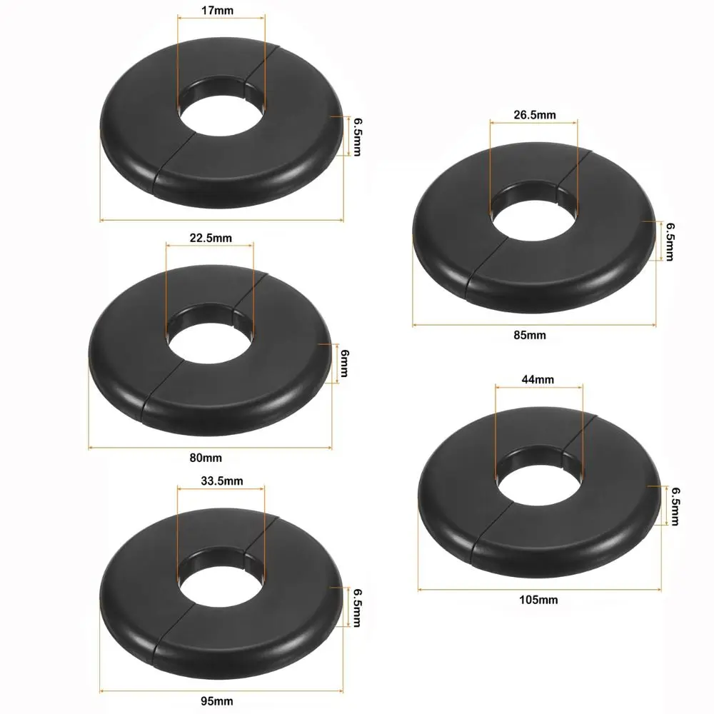 Useful ABS Shower Faucet Cover Black Round Faucet Decorative Cover White Faucet Accessories Kitchen