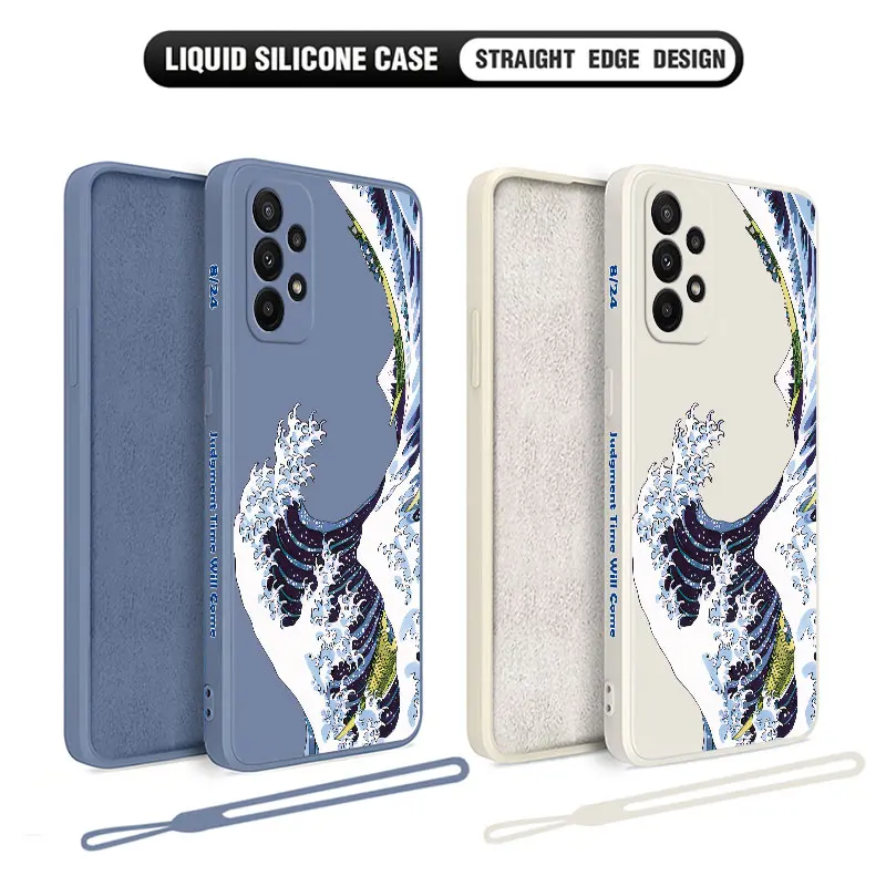 The Great Wall Off Kanagawa Case For Samsung A54 A34 A73 A53 A33 A23 A14 A13 A03 A04 A04E A72 A52 A52S A32 A22 A12 A71 A51 4G 5G