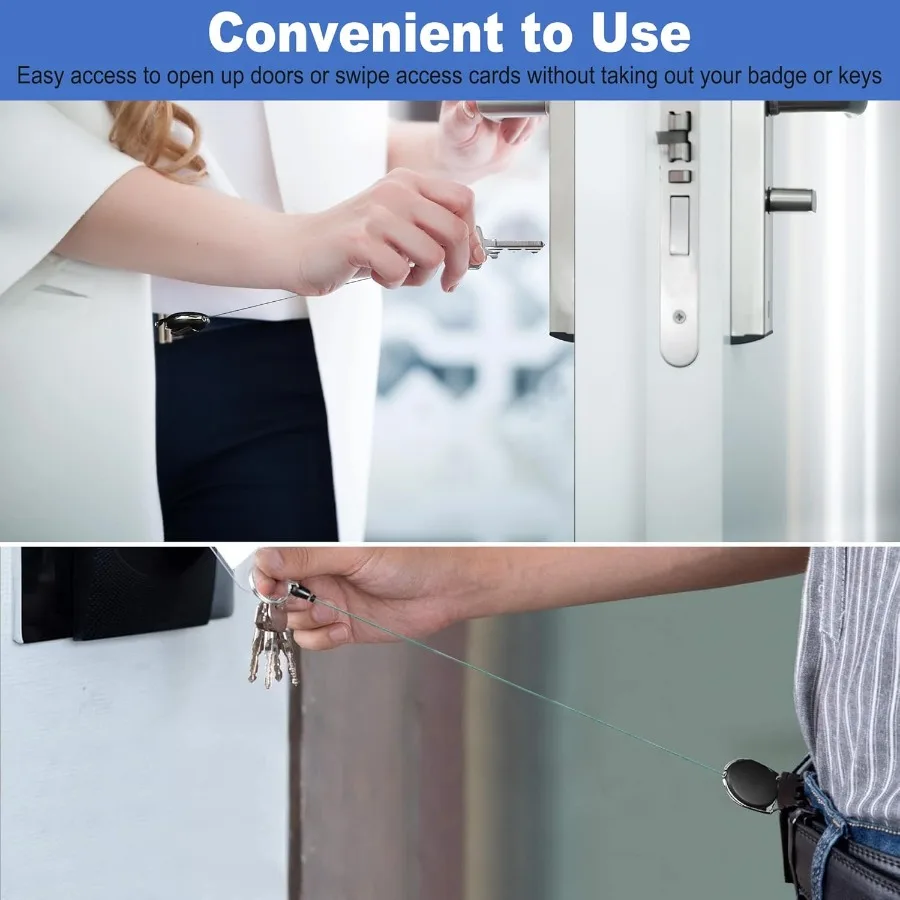 4 عبوات من حامل القلم القابل للسحب مع سلك Dyneema مقاس 31.5 بوصة من السيليكون المرن وحامل التقشير القابل للسحب مثالي لميكانيكي Carpente Nues