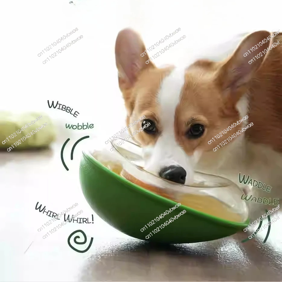 Avocado Pet Automatic Feeder Dog Feeder Puppy Food Leakage Toy