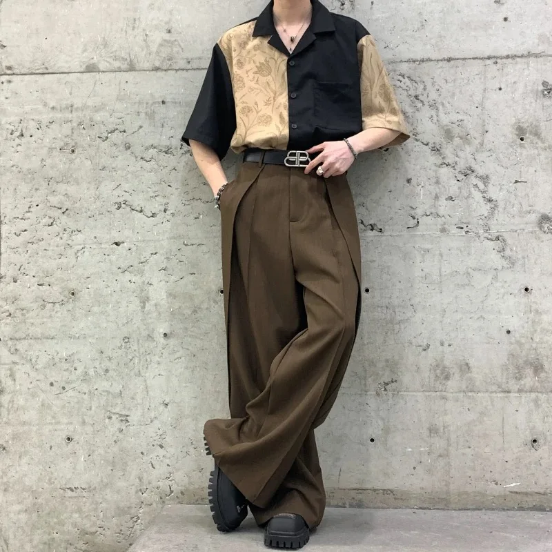 Men Summer Thin Chinese Style Trendy Pants Male Sexy Charm Handsome Cool Pantalon Ins Chic Smart Casual Office Business Trousers
