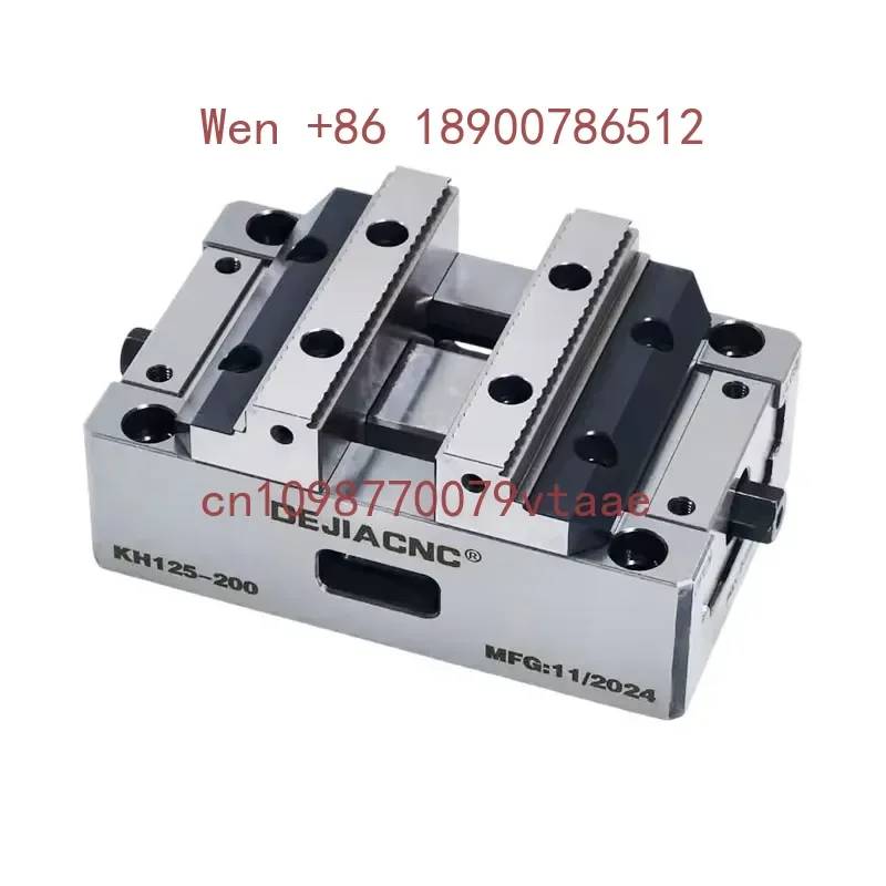 Tornillo de Banco Universal Autocentrante CNC Manual de Precisión KH125-200 con Alta Precisión para Centro de Mecanizado y Fresado