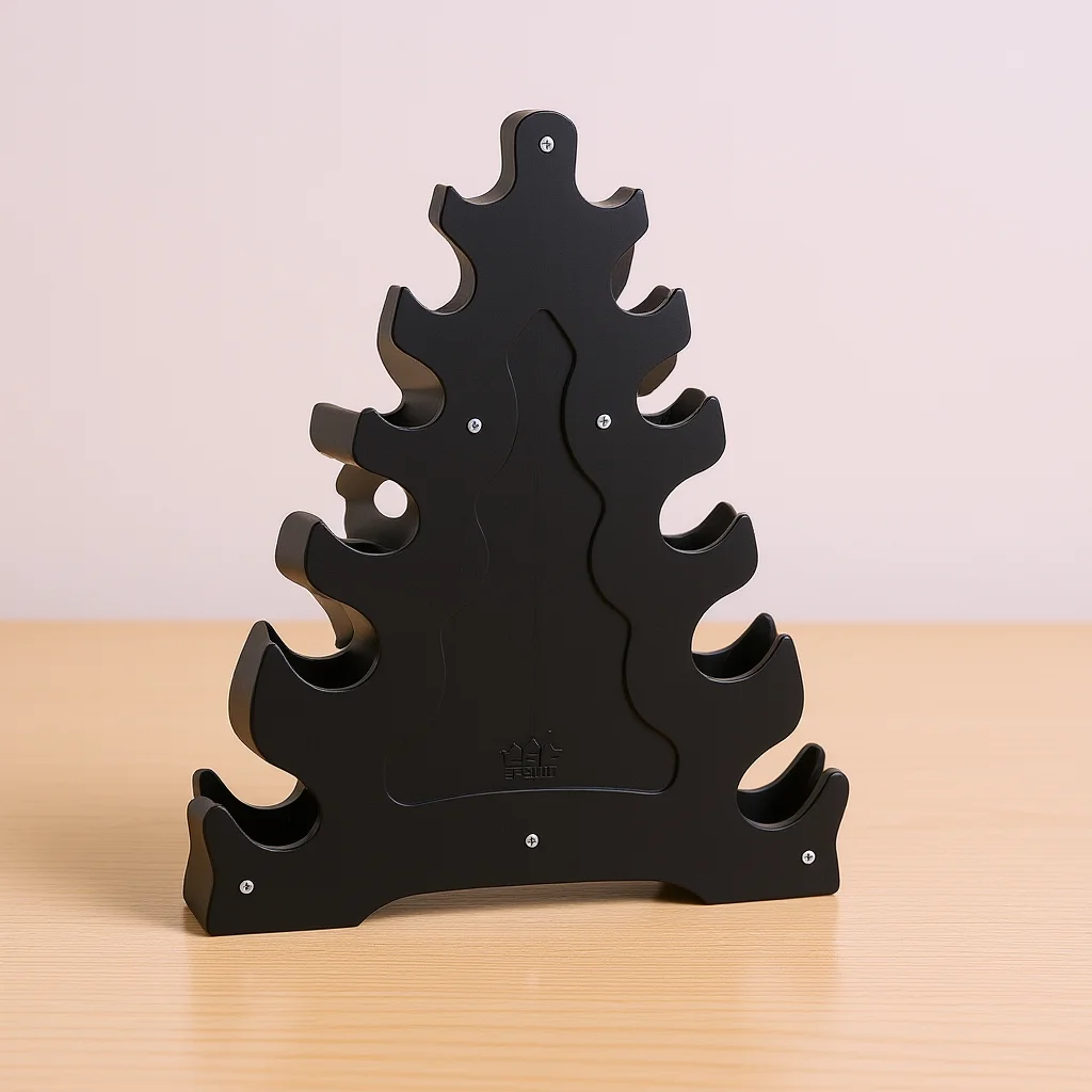 

1Pcs Fitness Dumbbell Fixing Rack Sturdy Triangle Structure Space Saver Weight Rack for Dumbbells Home Workout Equipment Stand