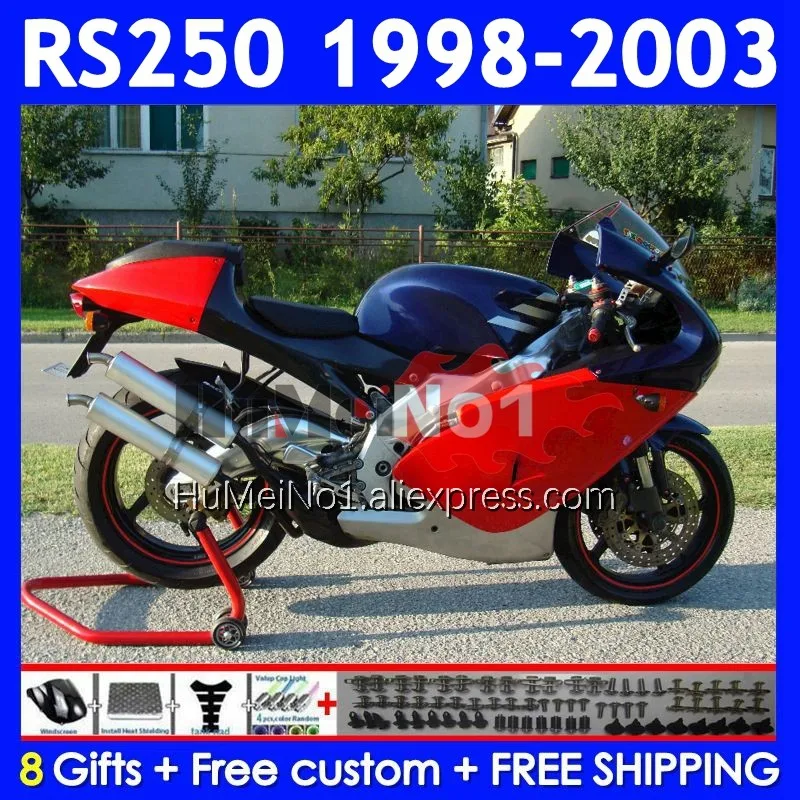 RS250RR For Aprilia RSV250 RS 250 red factory RS250 RR 98 99 00 01 02 03 318No.11 RS-250 1998 1999 2000 2001 2002 2003 Fairing