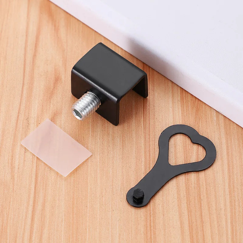 1Set Window lock stopper sliding window  and door anti-theft lock aluminum alloy safety lock child protection