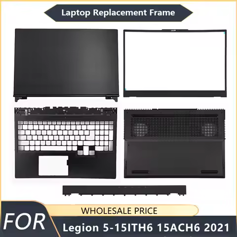 NEW For Lenovo Legion 5-15 5-15ITH6H 15ITH6 15ACH6H 15ACH6 2021 Laptop LCD Back Cover/Front Bezel/Hinges/Palmrest/Bottom Case