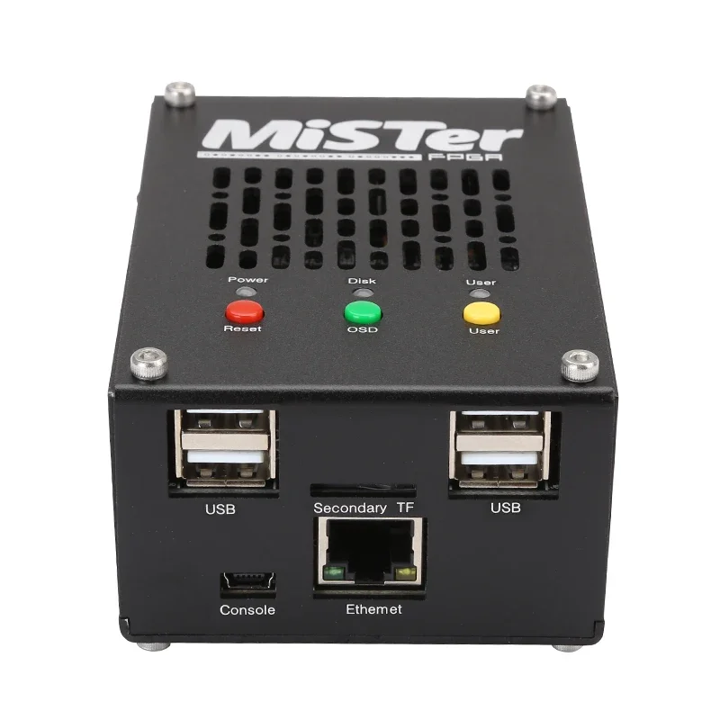 Konsol Video Game Retro Mister FPGA Baru dengan Casing Aluminium