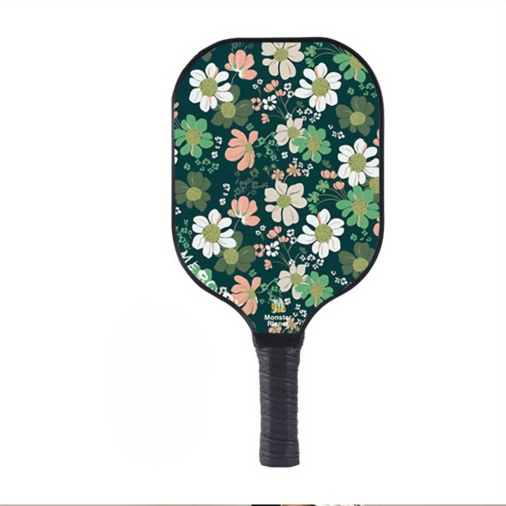 

Pickleball Paddle 1PC with Carry Bag Fiberglass Racket Lightweight Honeycomb Core Non-Slip Grip Outdoor Sports Training