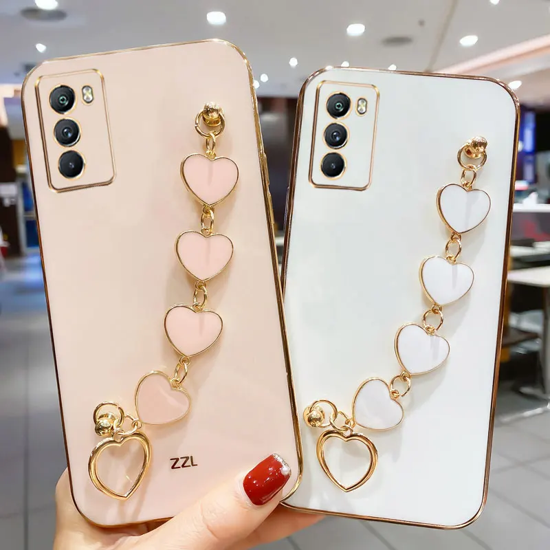 Luxury Plating Love Bracelet Case for POCO M3 Poco M4 Pro Phone Cases For Xiaomi Poco M3 Pro 5G Sexy Cover Case POCOM3