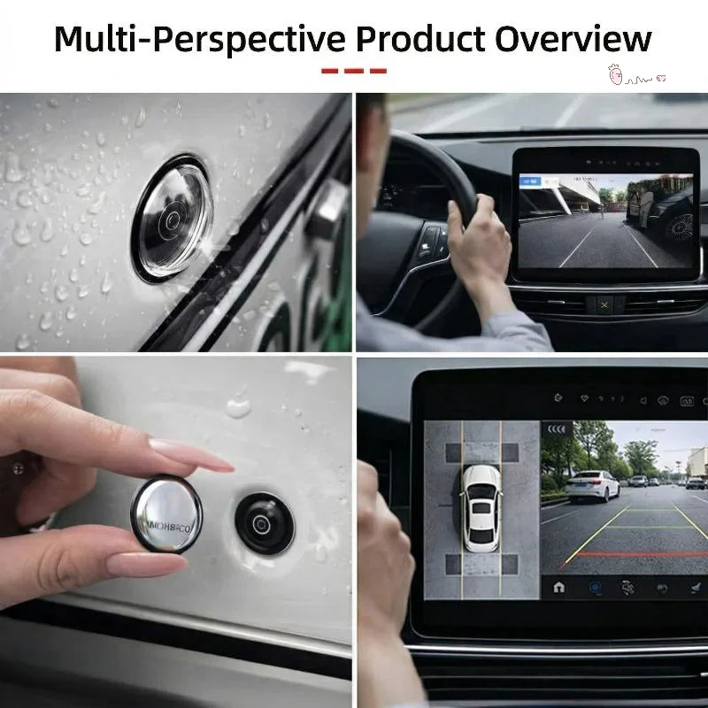 Car Camera Lens Protector, 2PCS Car Backup Camera Protective Sticker, Clear High-Transparency Design