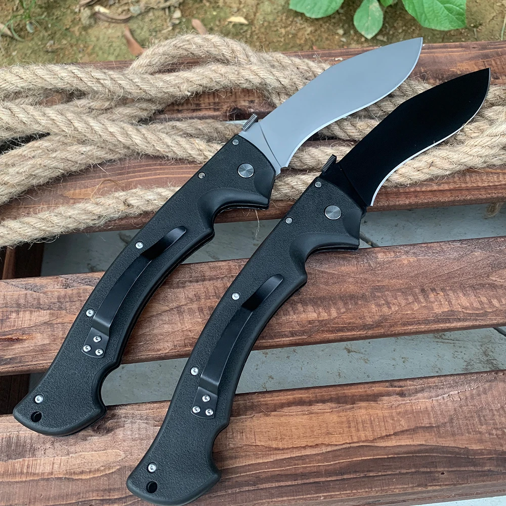 Cold Large Rajah 14.13'' Military Tactical Knife AUS10 Steel Outdoor Hunting Survival Pocket Folding Knife for Men Gift EDC Tool