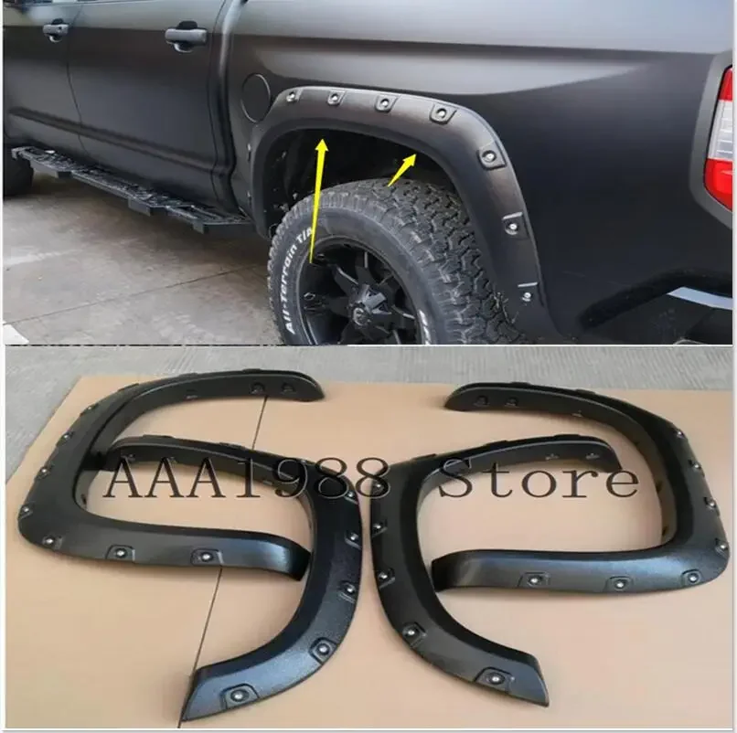 Good Quality ABS Car Wheel Eyebrow Arc Ring Fender Wheel Arch Fit For Toyota Tundra 2014-2020