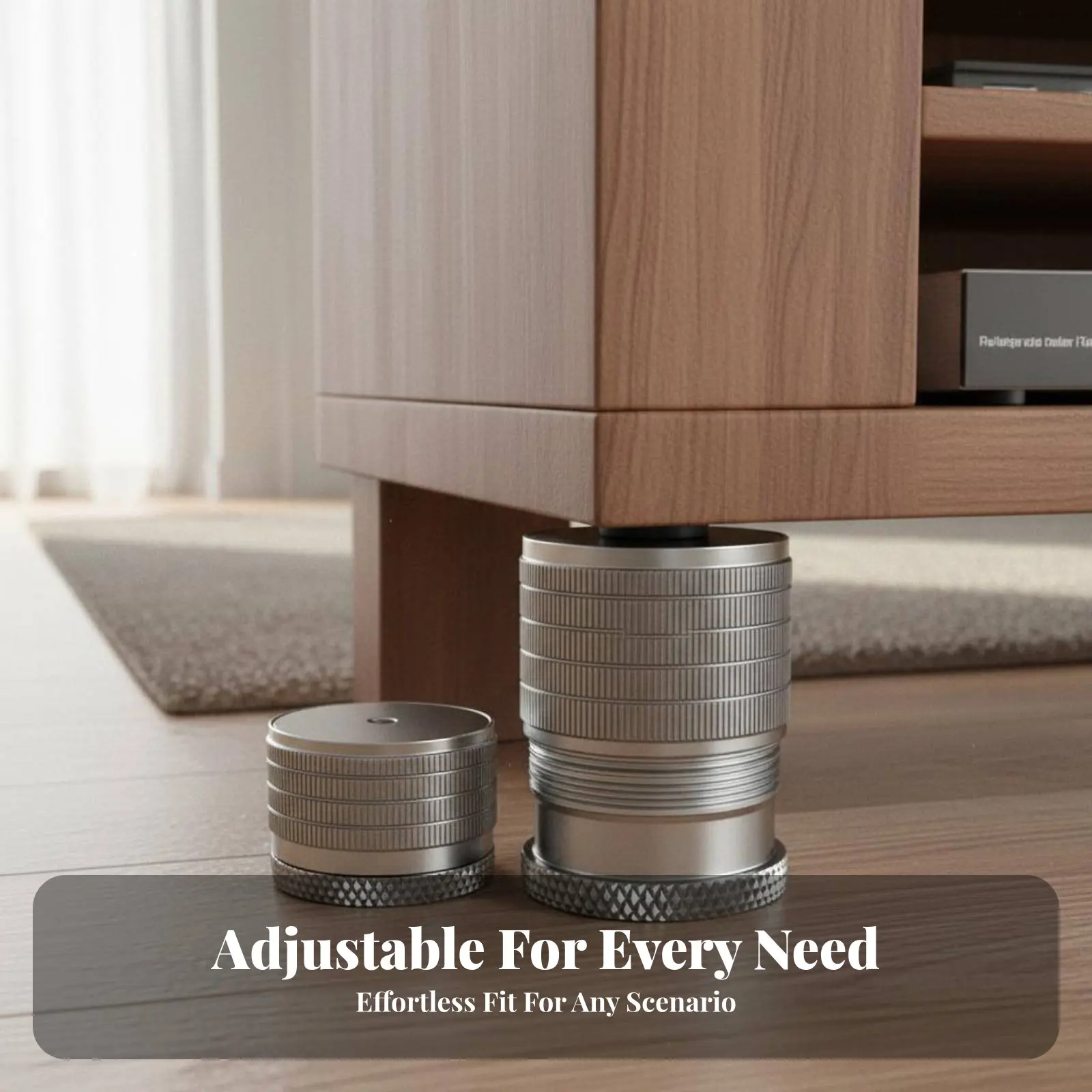 Furniture Leg Riser Anti-Slip Sofa Heightening Pad Height Adjustable Cabinet Feet Sturdy Duty Adjustable Furniture Legs