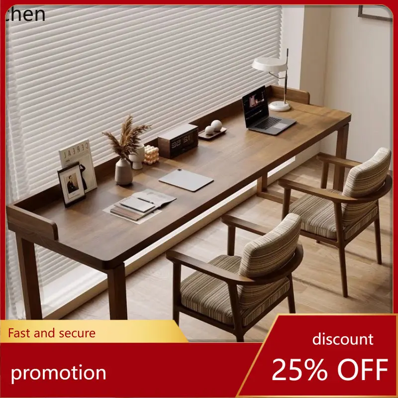 HXL Wall-Mounted Desk Solid Wood Rectangular Study Long Solid Wood Office Desk