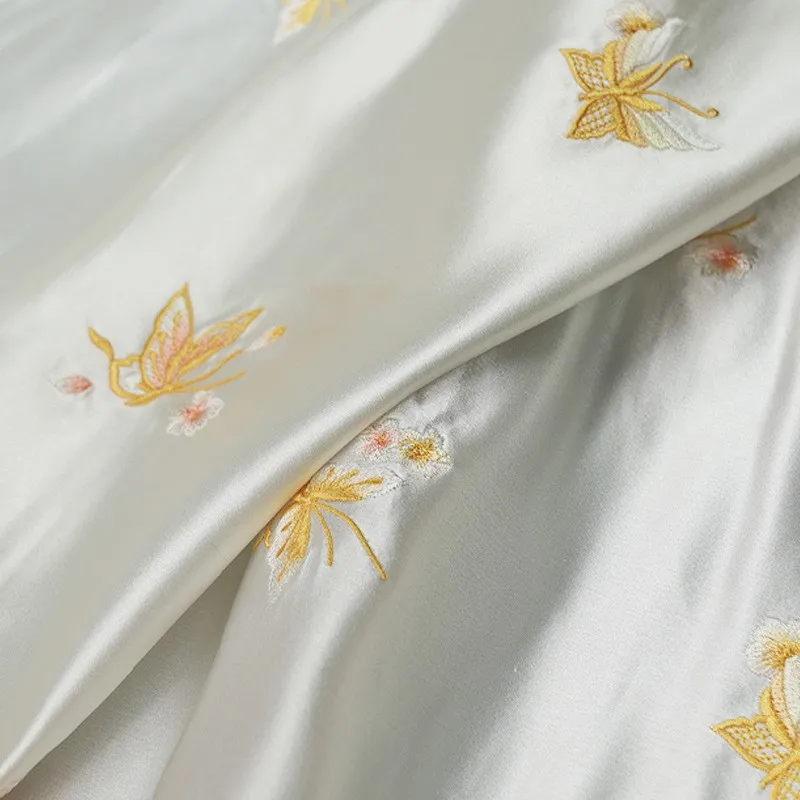 Embroidered brocade jacquard fabric silk traditional pattern Chinese clothing cheongsam face