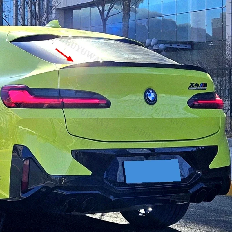 For BMW X4 G02 LCI 20i 20d 30i 30d 40i 40d X4M 2018-2025 High Quality ABS Plastic Rear Wing Roof Rear Box Decorated Spoiler