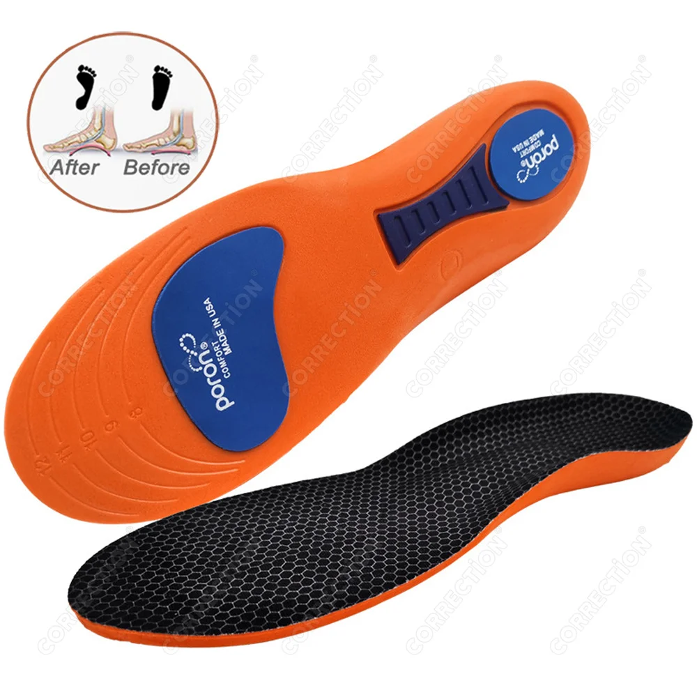 New Sports Elasticity Insoles For Shoes Sole Technology Shock Absorption Breathable Running Insoles For Feet Orthopedic insoles