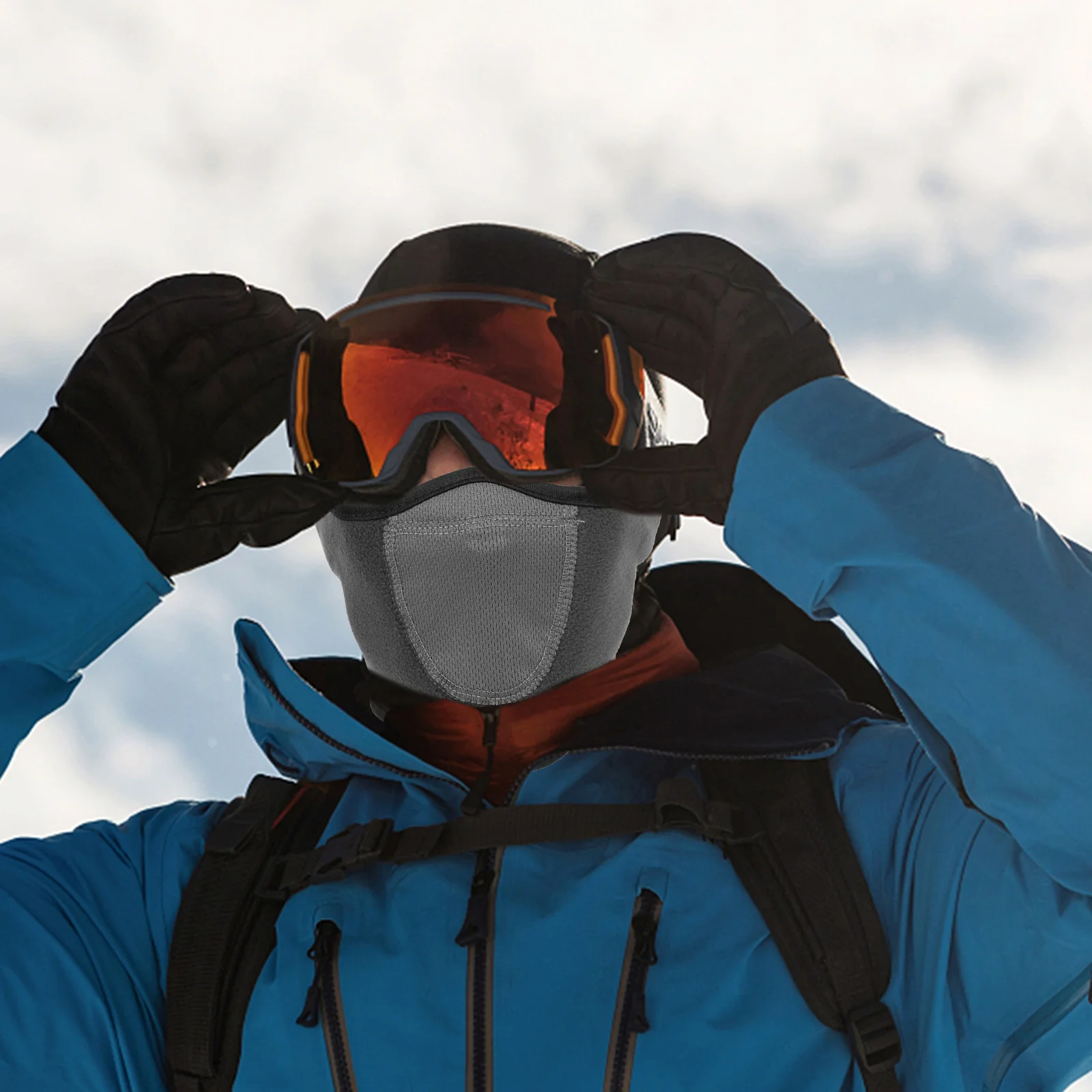 

Windproof Useful Facial Cover Reusable Neck Gaiter Protective Facial Mask Winter Neck Cover for Riding Outdoor Use