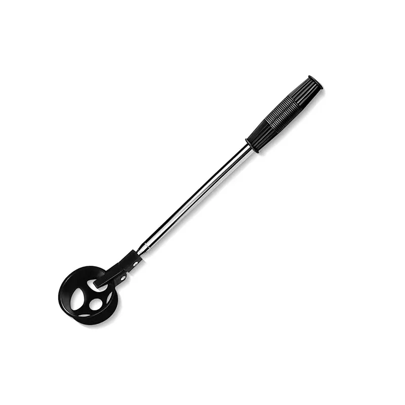 Zwijany podajnik do piłek golfowych, przenośne narzędzie do zbierania piłek golfowych ze stali nierdzewnej z automatyczną łyżeczką blokującą, wodoodporny