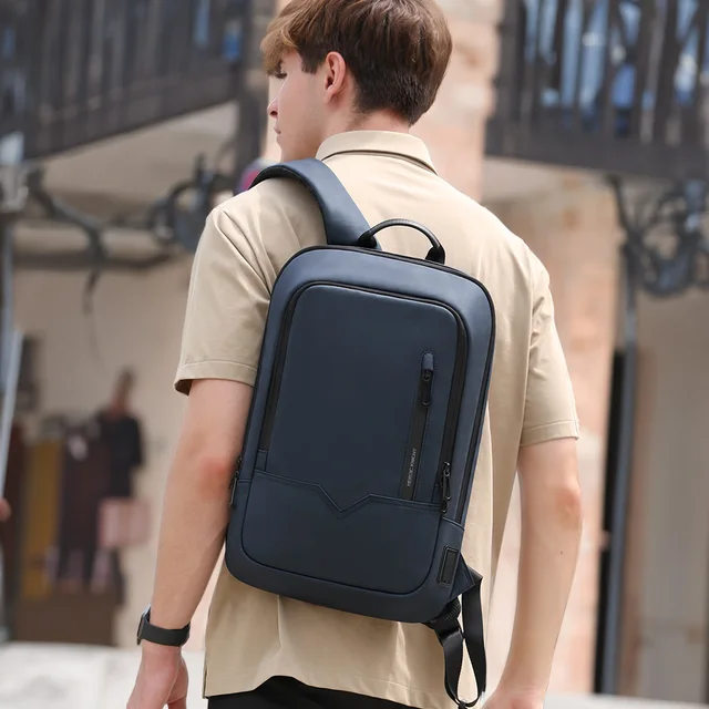 HK Slim Backpack For Men 15.6 Inch Laptop Bags Waterproof Minimalist Business Backpack With USB Charging Casual Travel Work Bag 3 HK Slim Backpack For Men 15.6 Inch Laptop Bags Waterproof Minimalist Business Backpack With USB Charging Casual Travel Work Bag 3