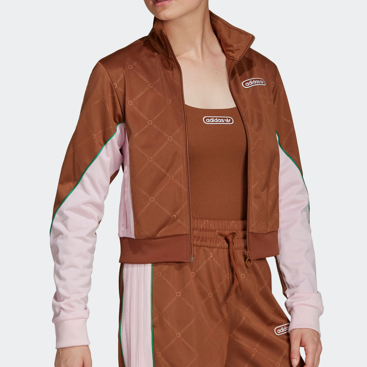 

Оригинальная женская модная спортивная повседневная куртка Adidas с воротником-стойкой HL0068