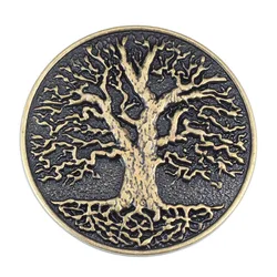 Big Tree Belt Buckle Alloy Material Bronze and Silver