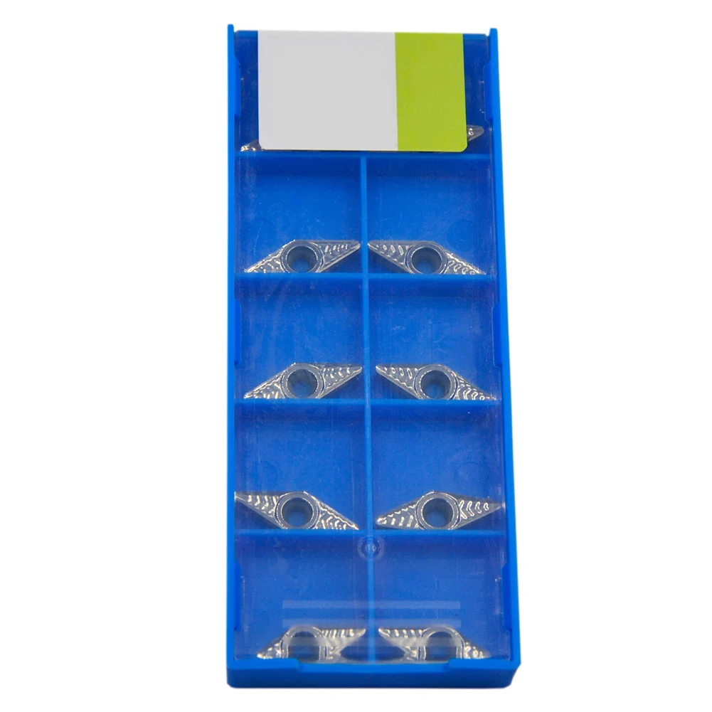 

10 шт. VCGT110308-AK H01 серебряные индексируемые вставки для токарных станков по алюминию, режущие инструменты с ЧПУ, сниженная режущая сила, управление чипом