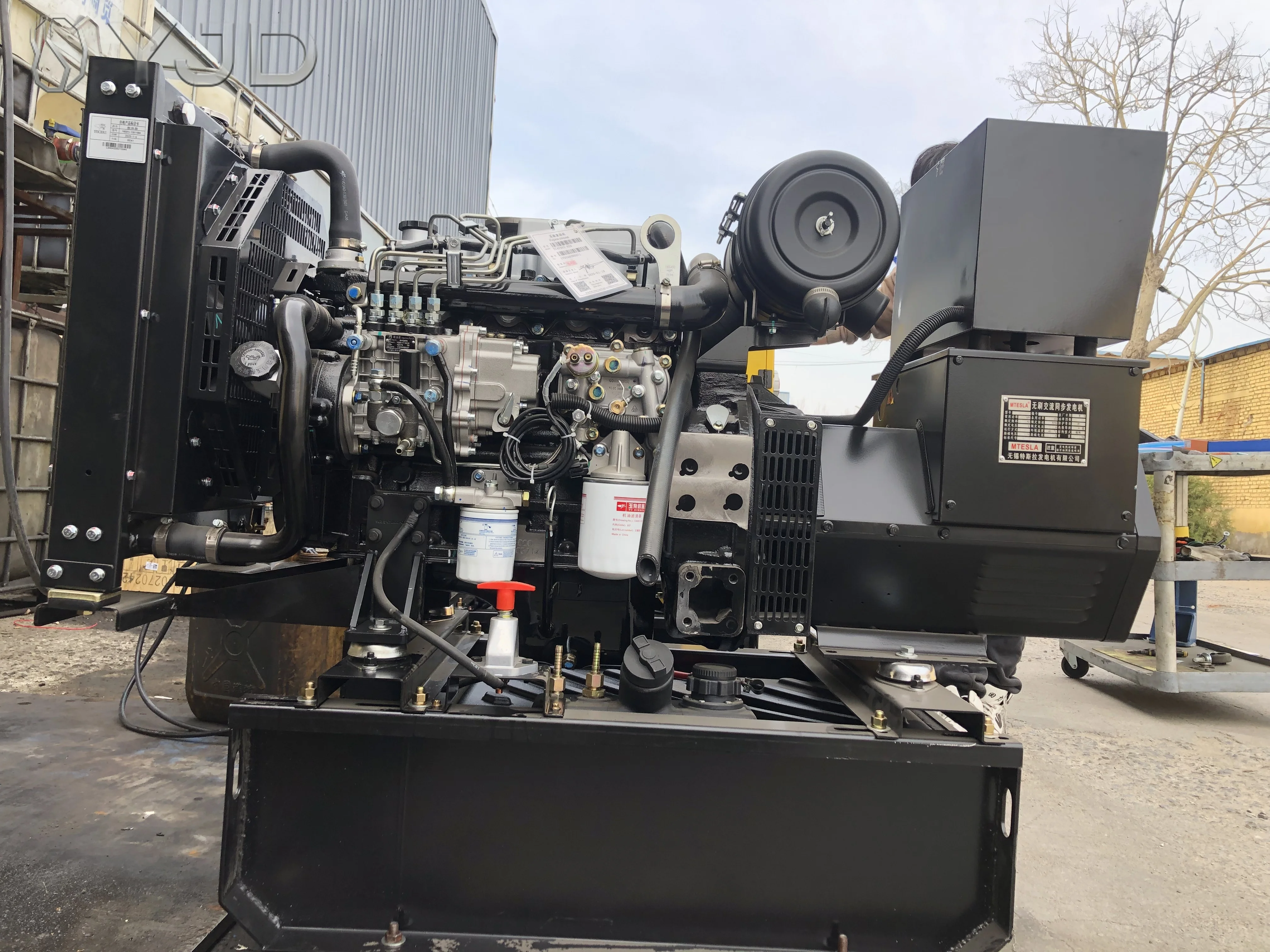 30KVA 50KVA Diesel Generator Set  Open Frame Yu-Chai Brand 50/60HZ With AST 1500/1800RPM Single/Three Phase High Speed  Diesel